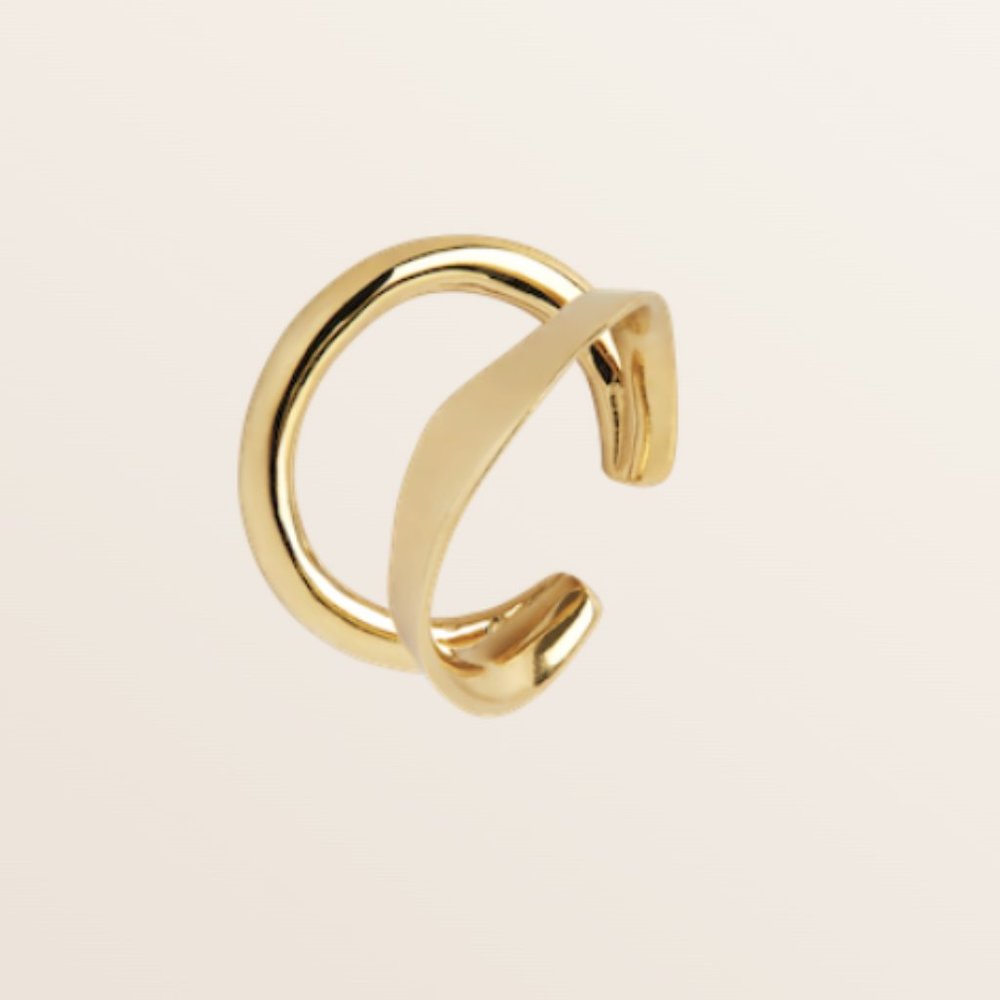 MARIA BLACK gold earcuff ripples